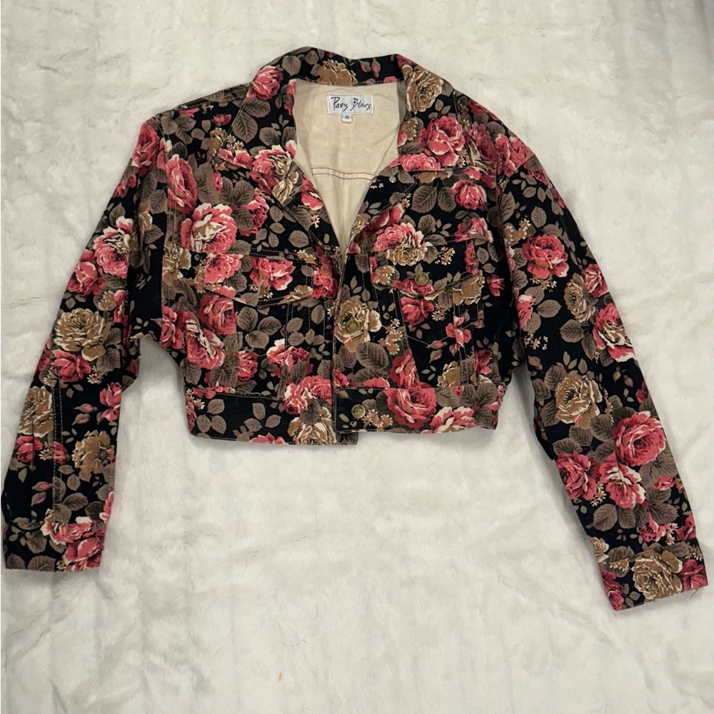 Vintage Paris Blues Crop Jacket